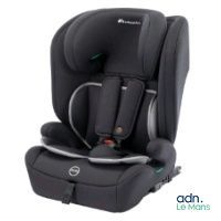 a close up of a child ' s car seat on a white background
