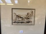 une photo d'un tableau accroché au mur