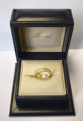Bague or jaune et diamants de maison CHOPARD - marquée et nu…