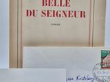 deux enveloppes et une lettre d'Albert Coes adressée au président français