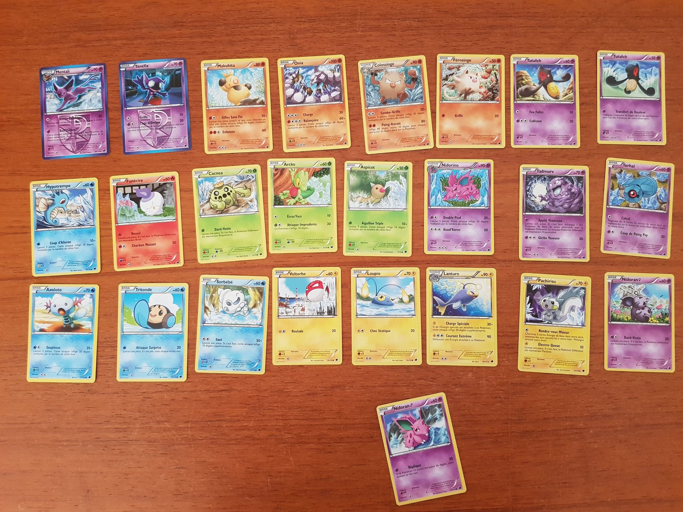 POKEMON - 25 cartes triées glaciation plasma état excellent …