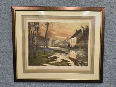 HENRY JOURDON Eau forte sur papier - Photo 1