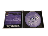 sony playstation playstation game disc in a black case with a purple cover