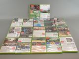 a lot of different games on the table together