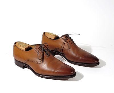 EMLING Paris Paire de derby en cuir cognac.