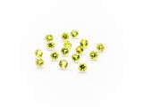 a group of yellow sapphires on a white background