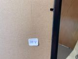 a sticker on the door of a room that has a picture on it