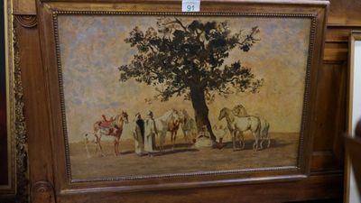 a picture of a painting on the wall of a room