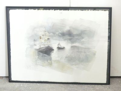 une photo d'une photo d'un bateau dans l'eau