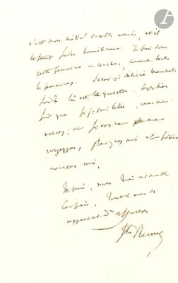 une vieille lettre manuscrite écrite par un homme qui tient un bout de papier