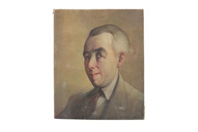 portrait of a man in a suit and tie in a painting