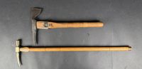 Lot comprenant : 1 rivelaine de porion en bois et laiton, fa… (photo 5)