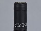 a close up of a bottle of wine with a label on it