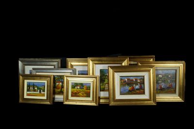 MASTROVITO (XXème sièce) Réunion de 9 tableaux Huile sur toi…