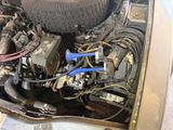 a car that has a bunch of wires attached to it