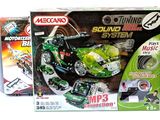 a box with a toy motorcycle inside of it