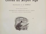the front cover of a book with a drawing of a man sitting at a table