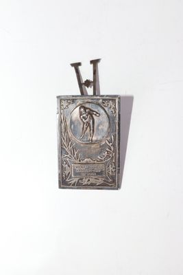 Médaille en argent à poser en chevalet "Championnat novices …