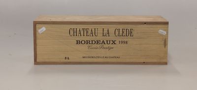 Château La Clebe Bordeaux 1994, 750 ml, coffret en bois
