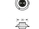 a black and white drawing of a plug and a socket
