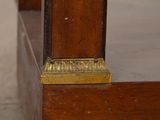 an image of a close up view of a wooden table