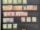a picture of a picture of a wall with stamps on it