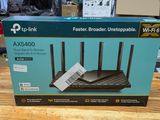 the box of the router is sitting on the table