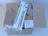 a cardboard box with a bunch of items inside of it