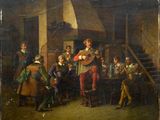 an image of a painting of a group of people playing instruments