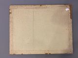 an old piece of paper with a piece of paper sticking out of it