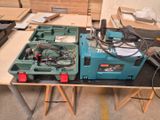 a table with tools on it in a room