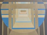 a picture of a painting of a square in a room