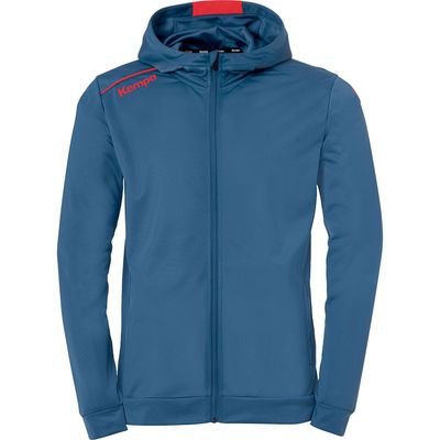 a picture of a blue jacket with a hoodie on it