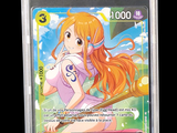 a close up of a card in a plastic case
