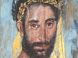 a painting of a man with a crown on his head