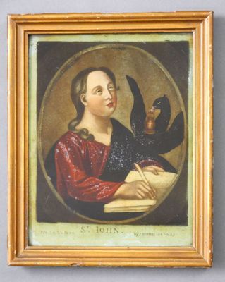 École Anglaise du XIXe siècle Saint Jean l'Evangéliste