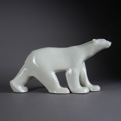 François POMPON (1855-1933). Ours blanc. - Photo 1