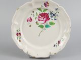 an image of a plate with flowers on it