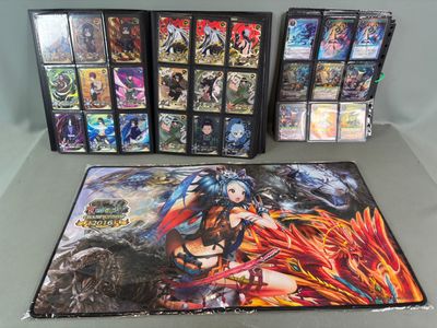 a lot of cards on the table with a lot of them