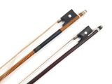 three different types of violin bows are shown on a white surface