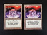 two cards with a picture of an iceberg on them