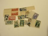 several different types of stamps on a white surface