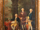 painting of a group of men in military uniforms standing next to each other