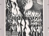 an image of a black and white drawing of a group of people