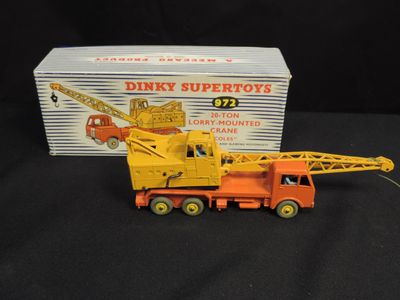 dinky supertoys crane truck with box and instructions