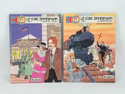 deux bandes dessinées sont posées l'une sur l'autre