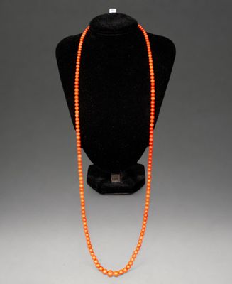 gros plan d'un collier sur un présentoir pour mannequin