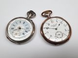deux montres de poche en argent comportant des chiffres romains