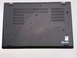 the back of a laptop with the bottom panel removed