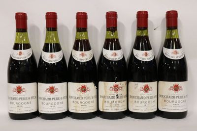 6 Bout. Bourgogne Bouchard - Etiquettes tachées - 1970. - Photo 1